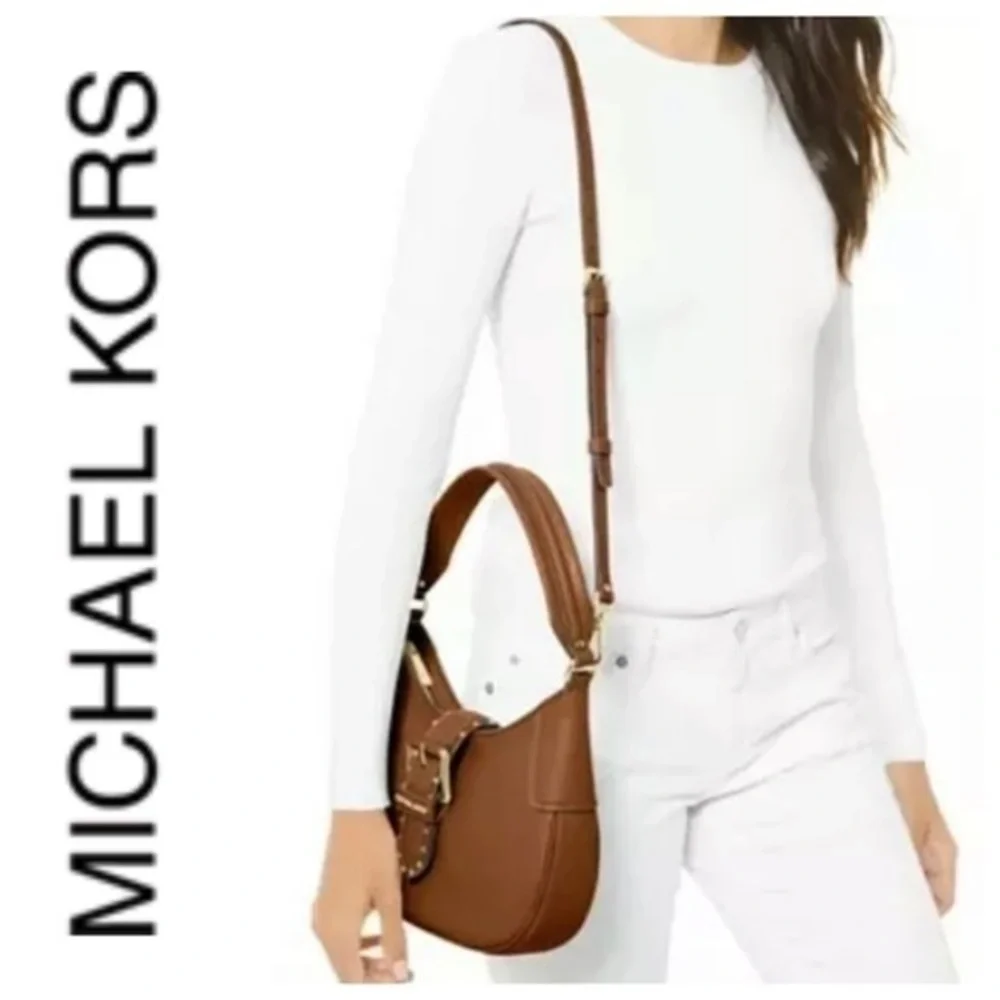 MICHAEL KORS Brown Leather Shoulder Handbag NWT - Picture 11 of 13